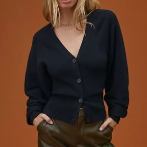 Anthropologie Puff Sleeve Cardigan